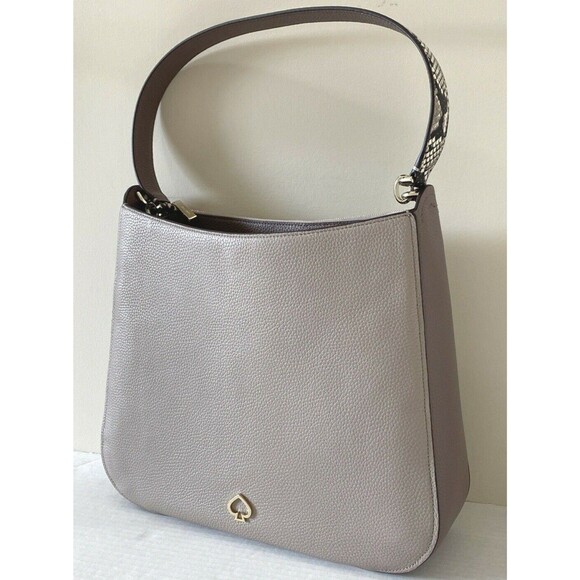 New Kate Spade Kailee Medium Double Compartment Shoulder bag Neutral multi - Picture 3 of 7